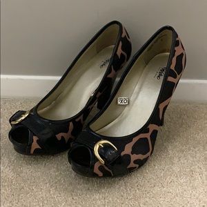 Mossimo Leopard Print Heels